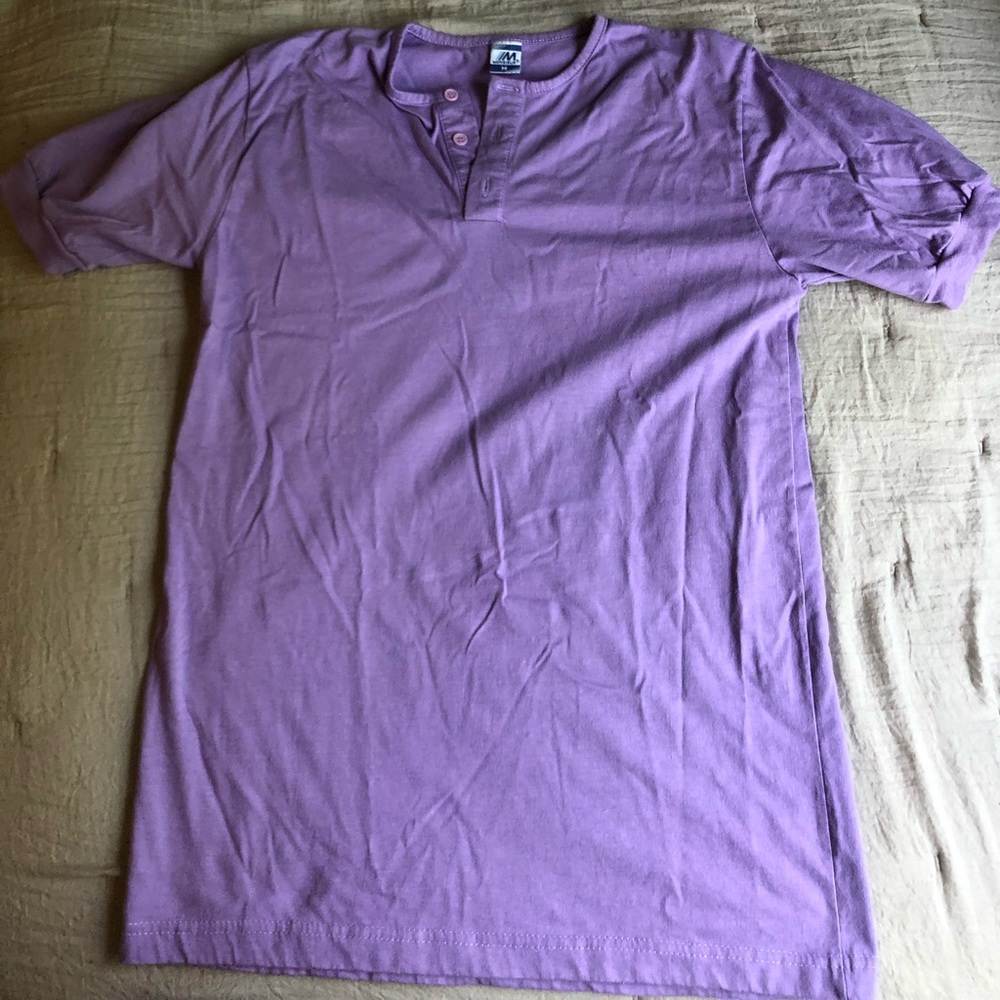 Monsieur short sleeve purple shirt
